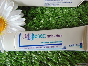  Эффезел - гель для  лечения угревой сыпи
